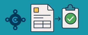 Beginner’s guide to automating Business Central approval workflows using Power Automate, with icons of Dynamics 365, document, and approval checkmark